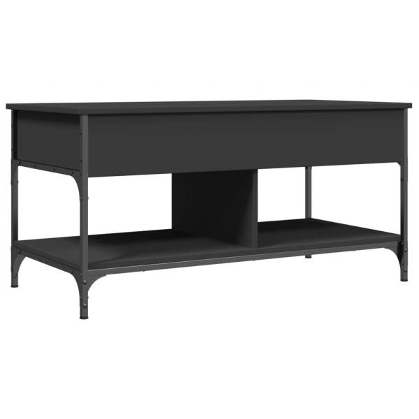 Couchtisch Schwarz 100x50x50 cm Holzwerkstoff und Metall