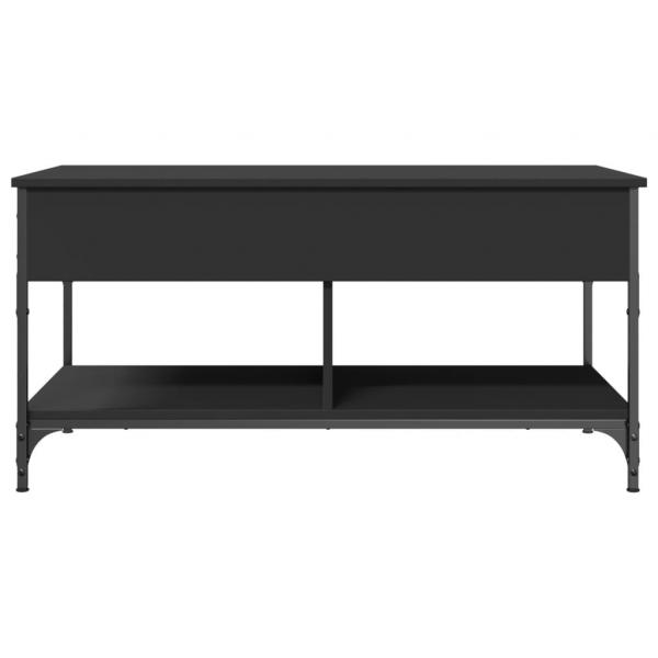 Couchtisch Schwarz 100x50x50 cm Holzwerkstoff und Metall