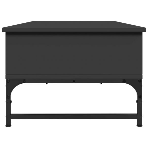 Couchtisch Schwarz 100x50x35 cm Holzwerkstoff und Metall