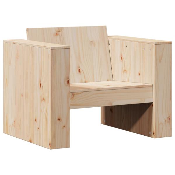 2-tlg. Garten-Lounge-Set Massivholz Kiefer