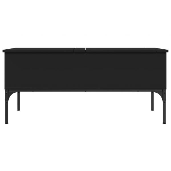 Couchtisch Schwarz 100x50x45 cm Holzwerkstoff und Metall