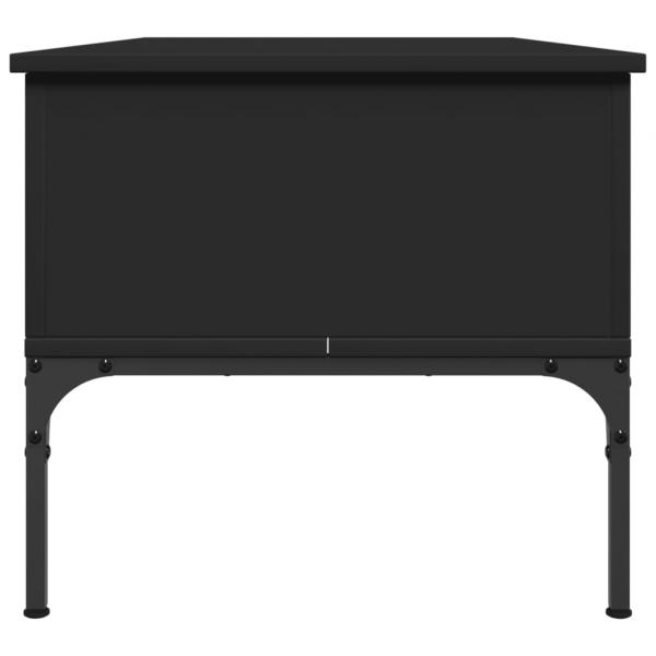 Couchtisch Schwarz 100x50x45 cm Holzwerkstoff und Metall