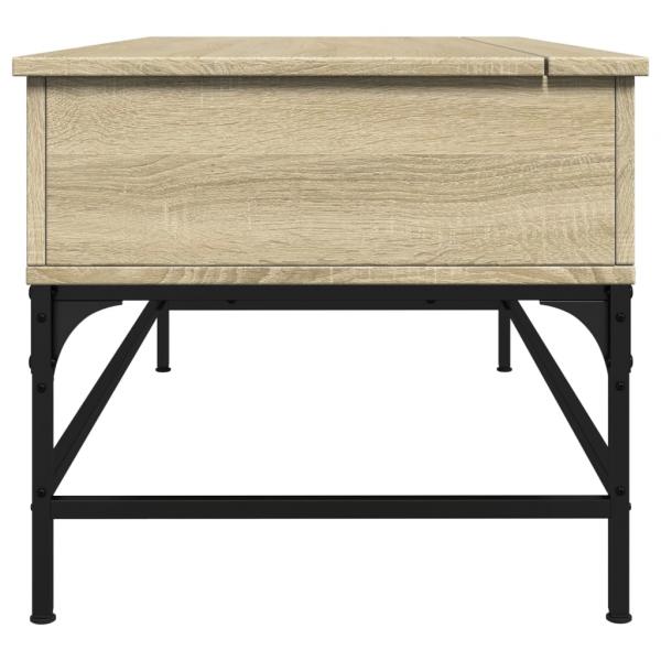 Couchtisch Sonoma-Eiche 100x50x45 cm Holzwerkstoff und Metall