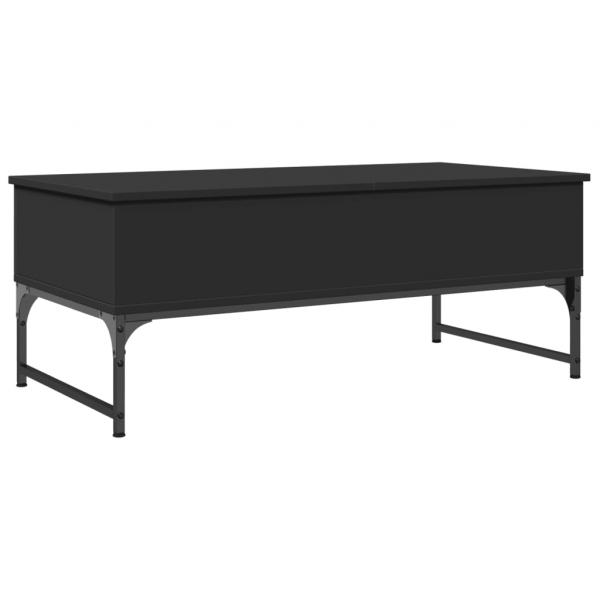 Couchtisch Schwarz 100x50x40 cm Holzwerkstoff und Metall