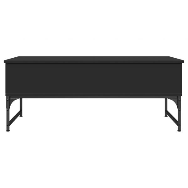 Couchtisch Schwarz 100x50x40 cm Holzwerkstoff und Metall