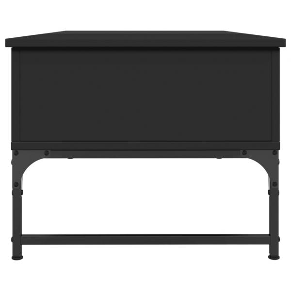 Couchtisch Schwarz 100x50x40 cm Holzwerkstoff und Metall