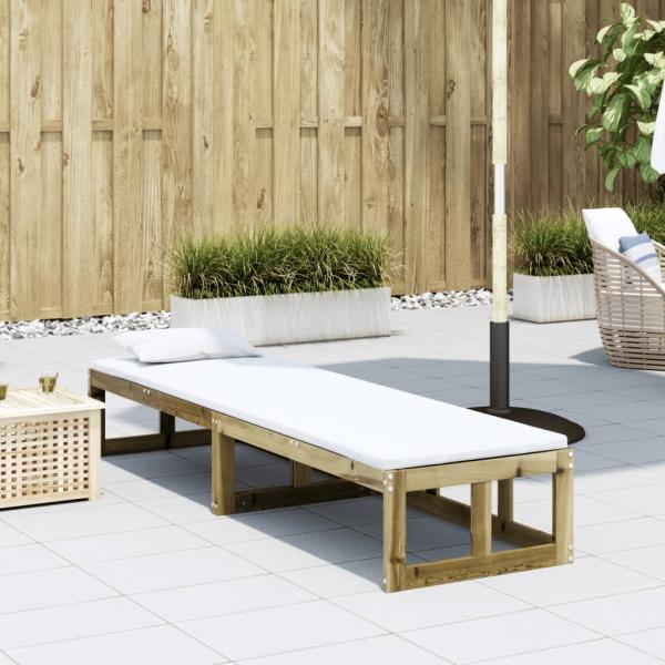 2-in-1 Gartensofa Verlängerbar Imprägniertes Kiefernholz