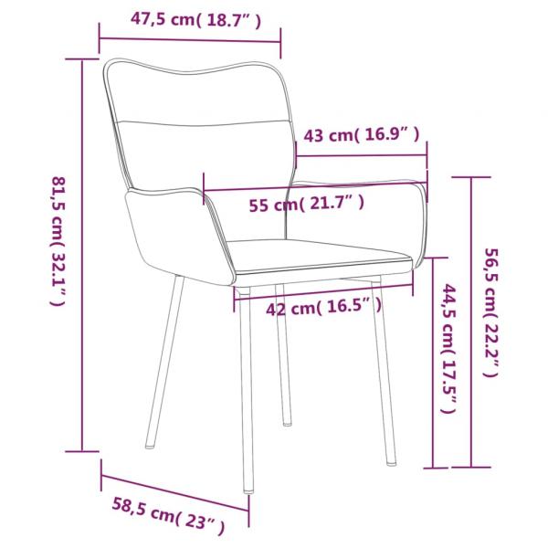 Esszimmerstühle 2 Stk. Schwarz Samt