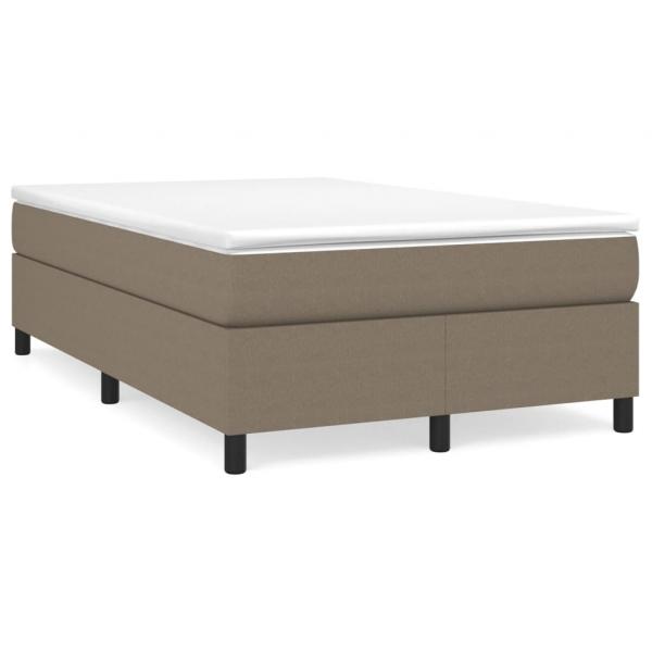 ARDEBO.de - Boxspringbett mit Matratze Taupe 120x190 cm Stoff