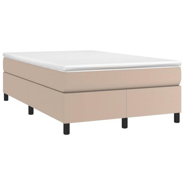 ARDEBO.de - Boxspringbett Matratze Cappuccino-Braun 120x190 cm Kunstleder