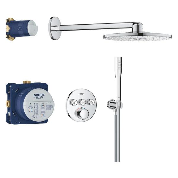 ARDEBO.de GROHE Precision Smartcontrol Duschsystem, Quickfix, Unterputz, mit Vitalio Smartactive 310, chrom (34874000)