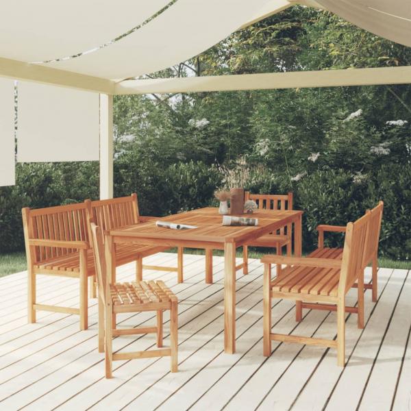 ARDEBO.de - 5-tlg. Garten-Essgruppe Massivholz Teak