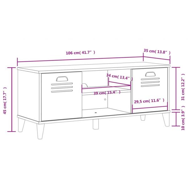 Schuhbank VIKEN Weiß 106x35x45 cm Holzwerkstoff