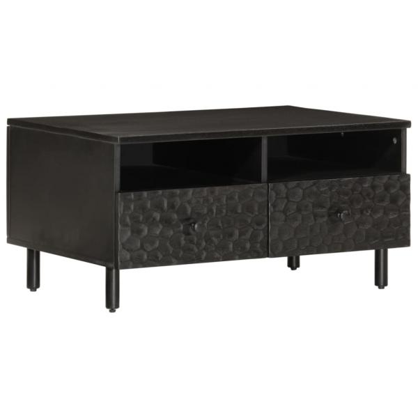 ARDEBO.de - Couchtisch Schwarz 80x54x40 cm Massivholz Mango