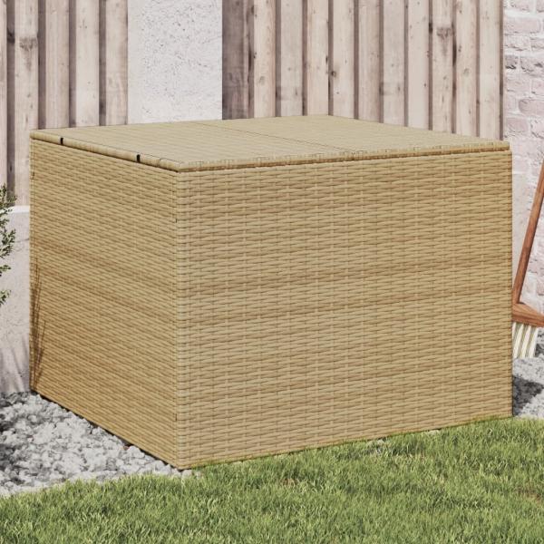 ARDEBO.de - Gartentruhe Beige 291L Poly Rattan