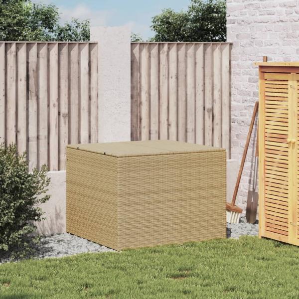 Gartentruhe Beige 291L Poly Rattan