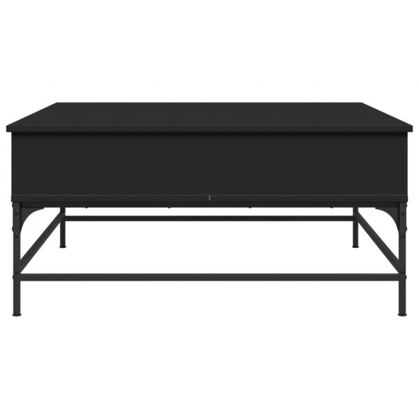 Couchtisch Schwarz 95x95x45 cm Holzwerkstoff und Metall