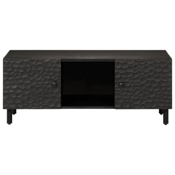 Couchtisch Schwarz 100x54x40 cm Massivholz Mango