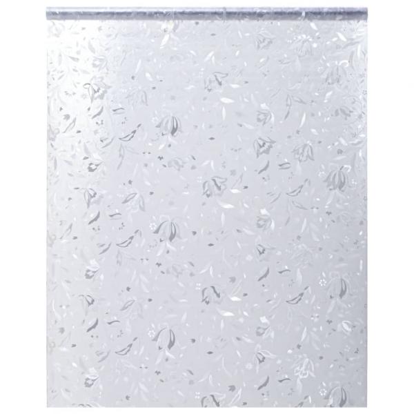 Fensterfolien 2 Stk. Matt Blumen-Muster PVC