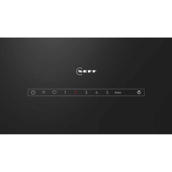 Neff D98IPT2S0 N90 EEK: A+ Kopffreihaube, 90 cm breit, Touch Control, Kochfeldbasierte Haubensteuerung, Home Connect, schwarz