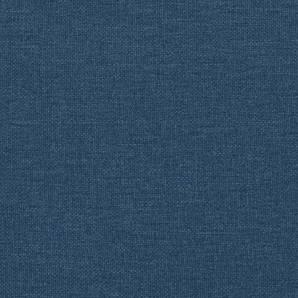 Bettgestell mit Kopfteil Blau 80x200 cm Stoff