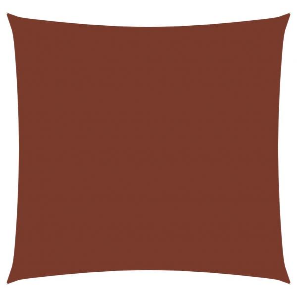 Sonnensegel Oxford-Gewebe Quadratisch 5x5 m Terrakotta-Rot