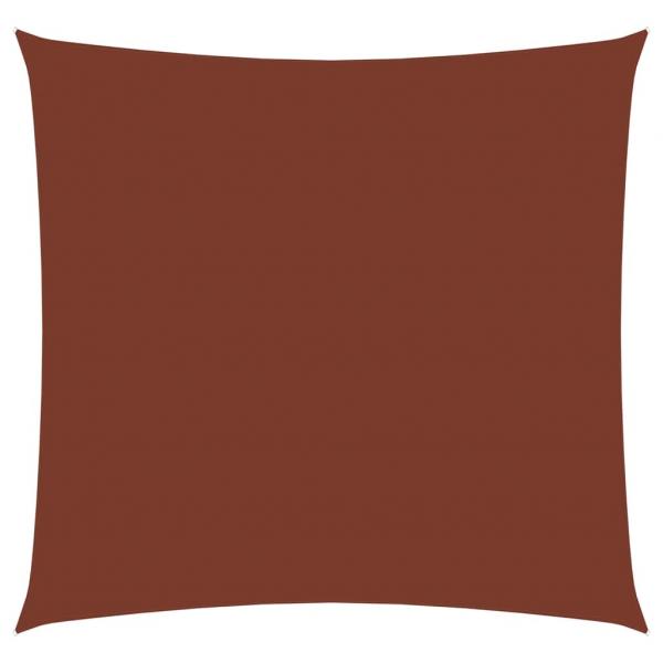 Sonnensegel Oxford-Gewebe Quadratisch 7x7 m Terrakotta-Rot