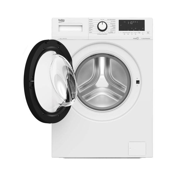 Beko WML71432NR 7 kg Frontlader Waschmaschine, 60 cm breit, 1400 U/Min, Aqua Stop, Kindersicherung, Bluetooth, 15 Programme, weiß