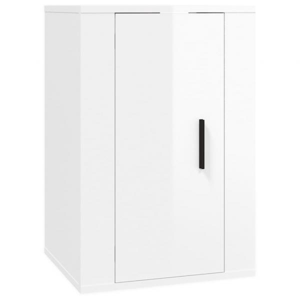 TV-Wandschrank Hochglanz-Weiß 40x34,5x60 cm