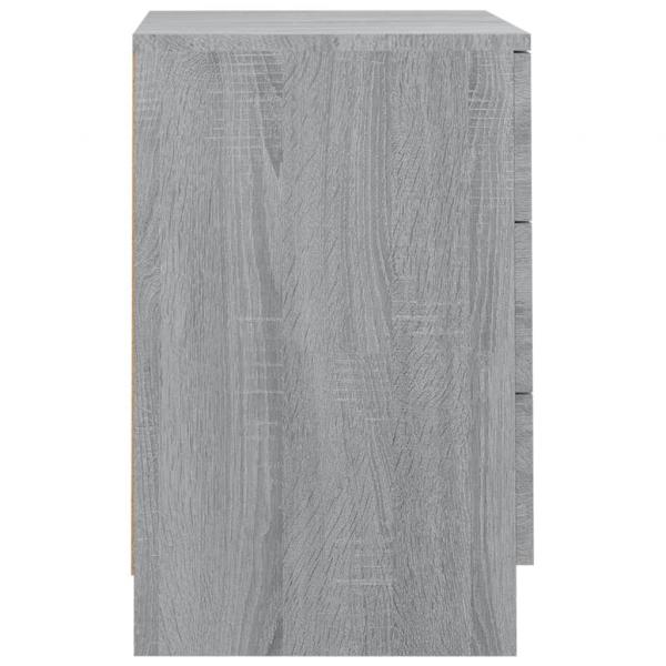 Nachttisch Grau Sonoma 38x35x56 cm Holzwerkstoff