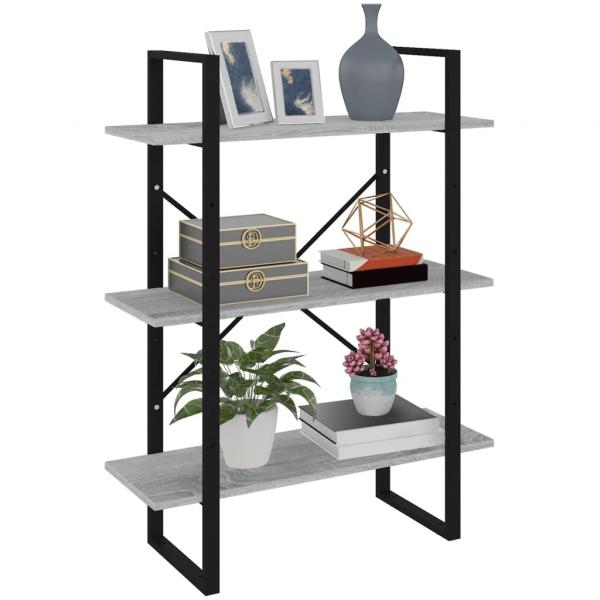 Bücherregal Grau Sonoma 80x30x105 cm Holzwerkstoff