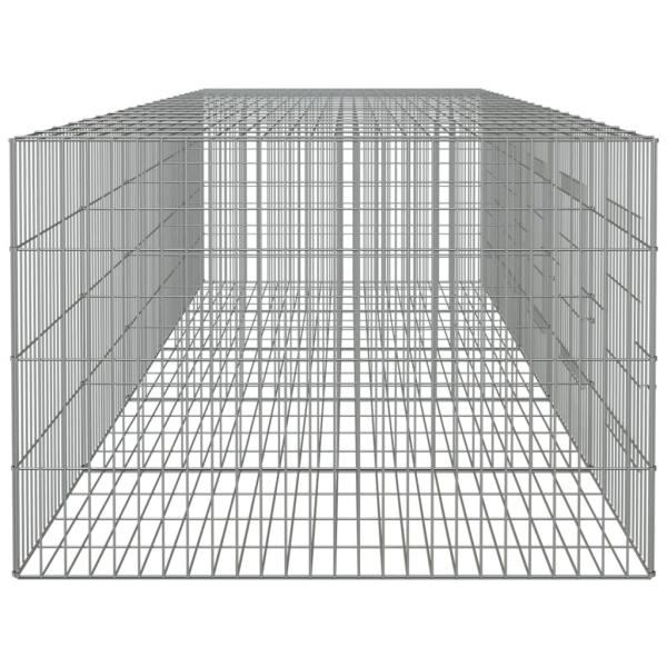 Kaninchenkäfig 5 Paneele 273x79x54 cm Verzinktes Eisen