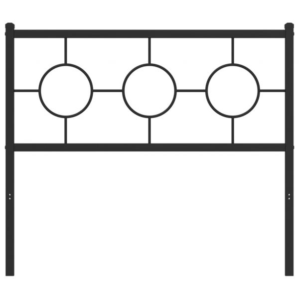 Kopfteil Metall Schwarz 100 cm