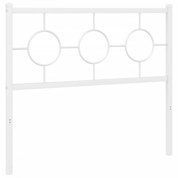 Kopfteil Metall Weiß 100 cm