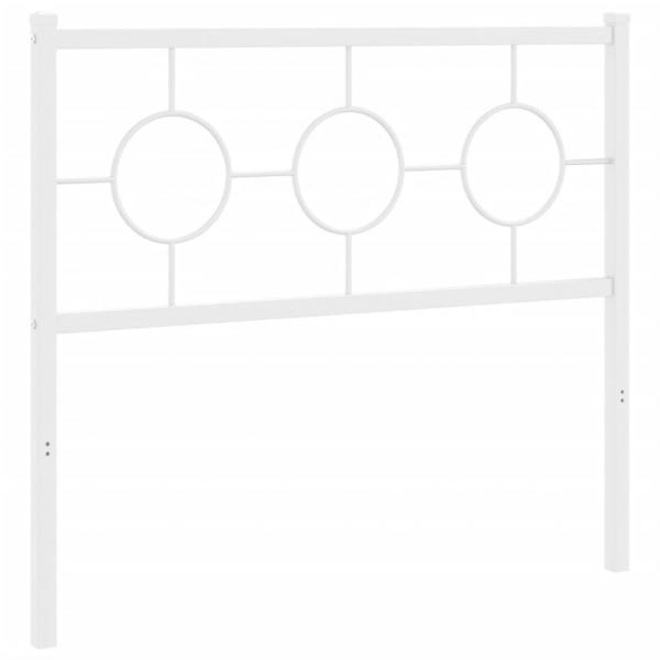 Kopfteil Metall Weiß 100 cm