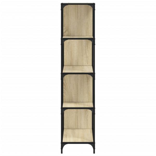 Bücherregal 4 Etagen Sonoma-Eiche 139x33,5x149 cm Holzwerkstoff