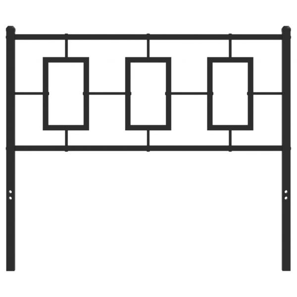 Kopfteil Metall Schwarz 100 cm