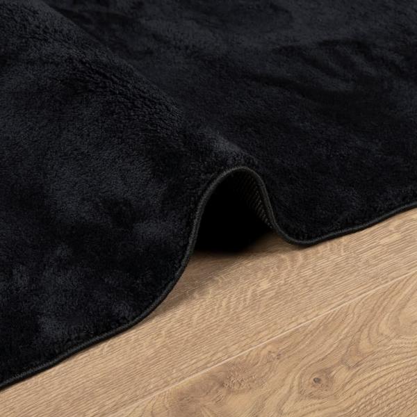 Teppich OVIEDO Kurzflor Schwarz 120x170 cm