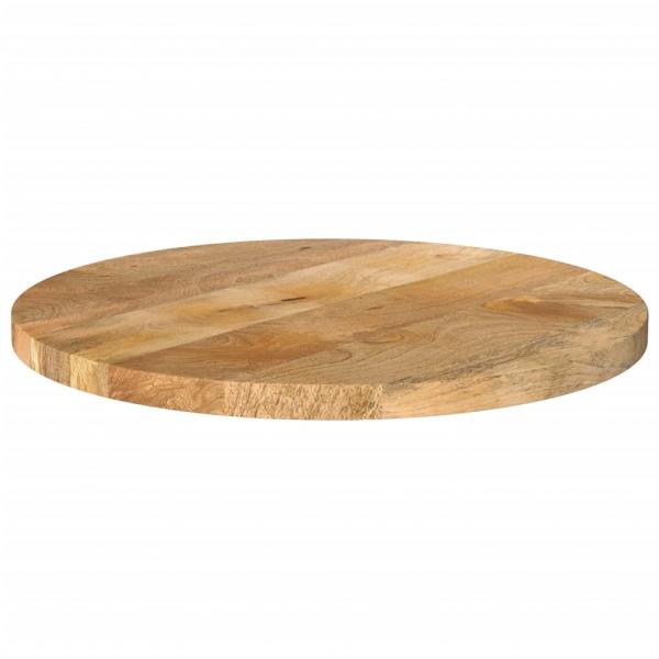 ARDEBO.de - Tischplatte Ø 60x2,5 cm Rund Massivholz Mango