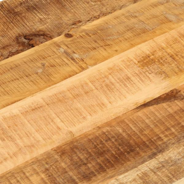 Tischplatte 80x40x3,8 cm Oval Raues Massives Mangoholz