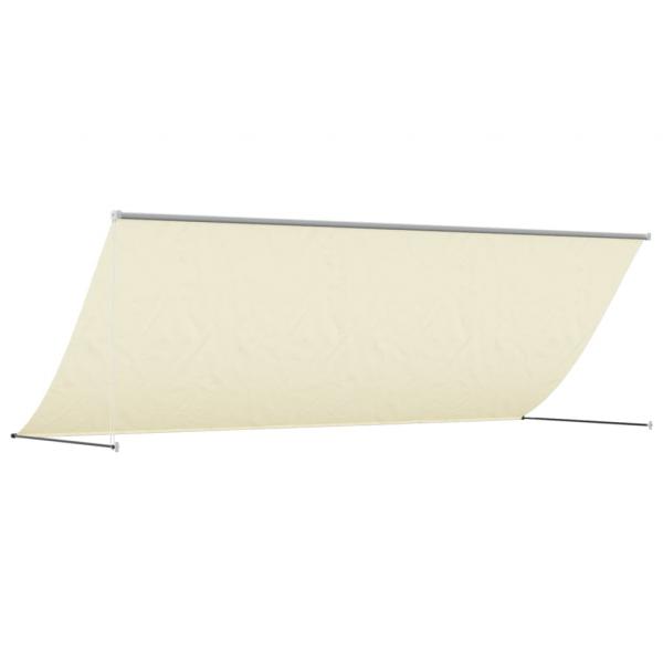 Markise Einziehbar Creme 350x150 cm Stoff und Stahl