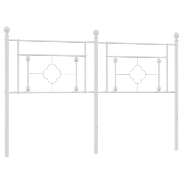 Kopfteil Metall Weiß 160 cm