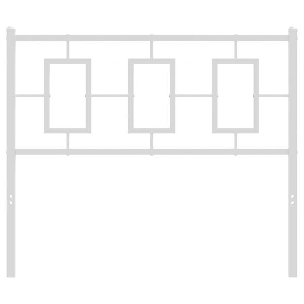 Kopfteil Metall Weiß 100 cm