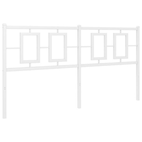 Kopfteil Metall Weiß 160 cm