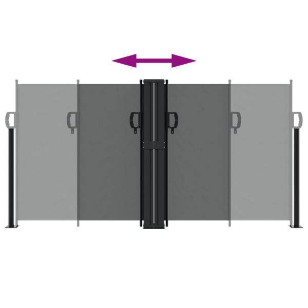 Seitenmarkise Ausziehbar Anthrazit 120x1200 cm