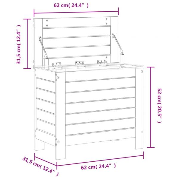 Gartenhocker 62x31,5x52 cm Massivholz Douglasie