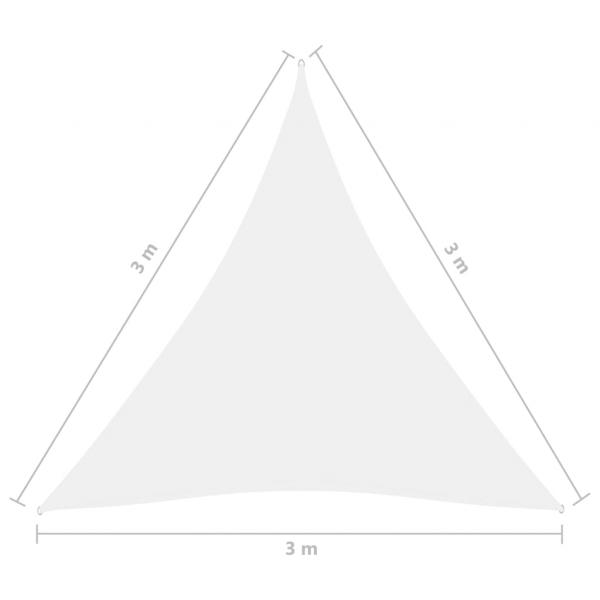 Sonnensegel Oxford-Gewebe Dreieckig 3x3x3 m Weiß