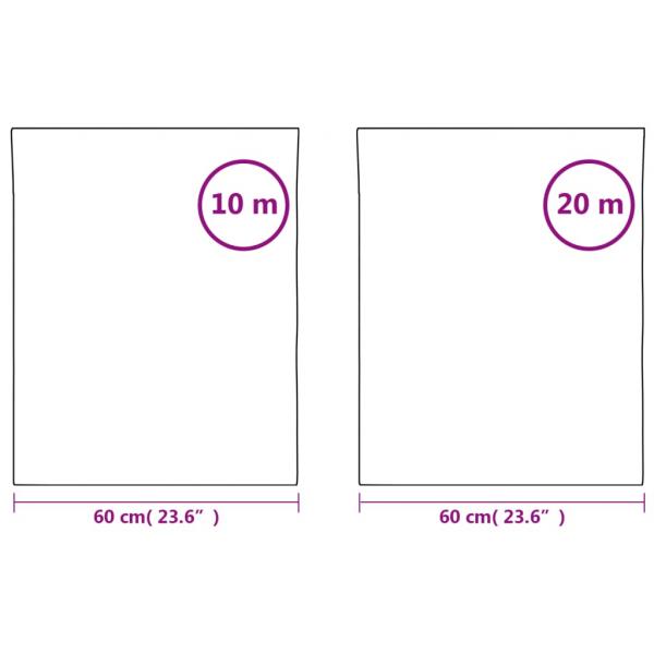 Fensterfolien 3 Stk. Statisch Matt Transparent Weiß PVC