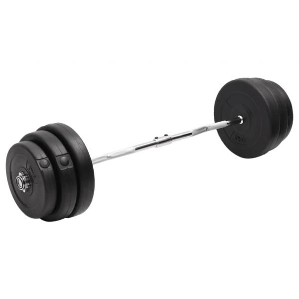 ARDEBO.de - Curlstange mit Gewichten 90 kg