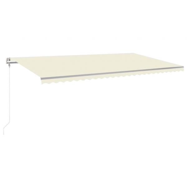 Automatische Markise mit LED & Windsensor 600x300 cm Creme